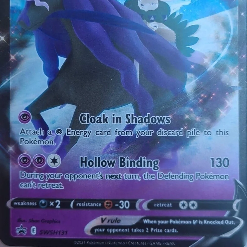 Shadow Rider Calyrex V SWSH131 NM Holo Foil Promo Rare Pokemon Card